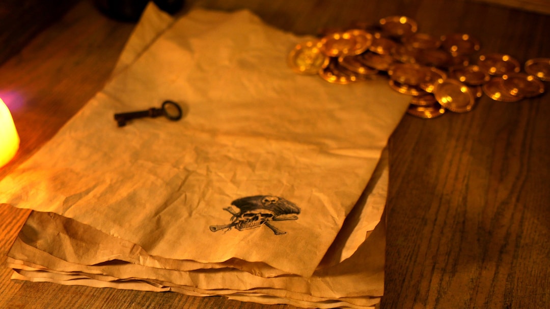 Reasure Paper 5 Sheets Handcrafted Aged Paper Physical Treasure Map for Childrens ...