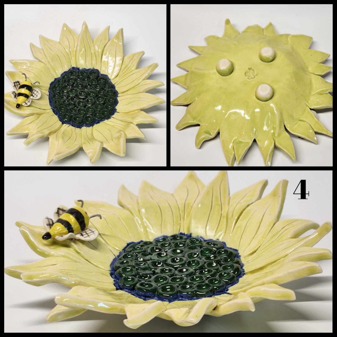 Hand Made Ceramic Bee Watering Station Flower Assorted Styles Etsy hand-made-ceramic-bee-watering-station-flower-assorted-styles-etsy