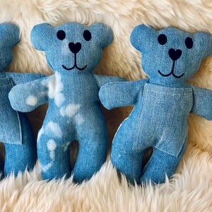MINI Personalized Memory Bear,  Loved One Memory Keepsake Custom From Cherished Clothing, Embroidery Option