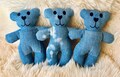 MINI Personalized Memory Bear,  Loved One Memory Keepsake Custom From Cherished Clothing, Embroidery Option