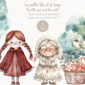 Aquarell Tiere Clipart, Süße Tiere Kinderzimmer, Märchenbuch, Waldtiere, Kinder Clipart, Digitale PNG Clipart