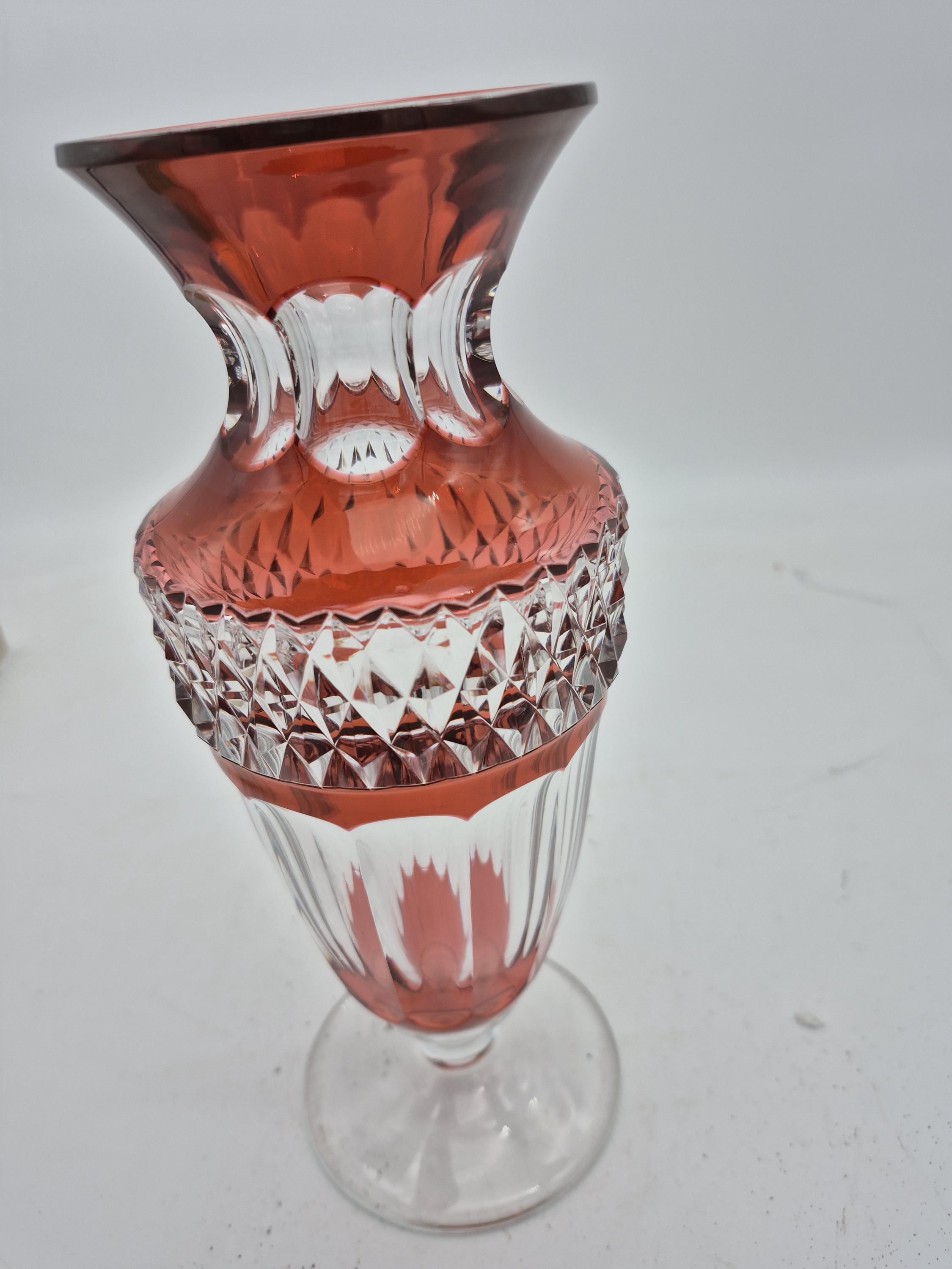 ヴァル・サンランヴェール val saint lambert 花器 花瓶　希少 ヴァル・サン・ランベールの花瓶 - Etsy 日本