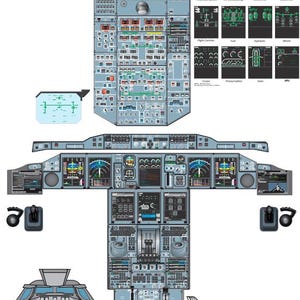 High Quality - Airbus A380 Cockpit Poster - Digital Download - Etsy