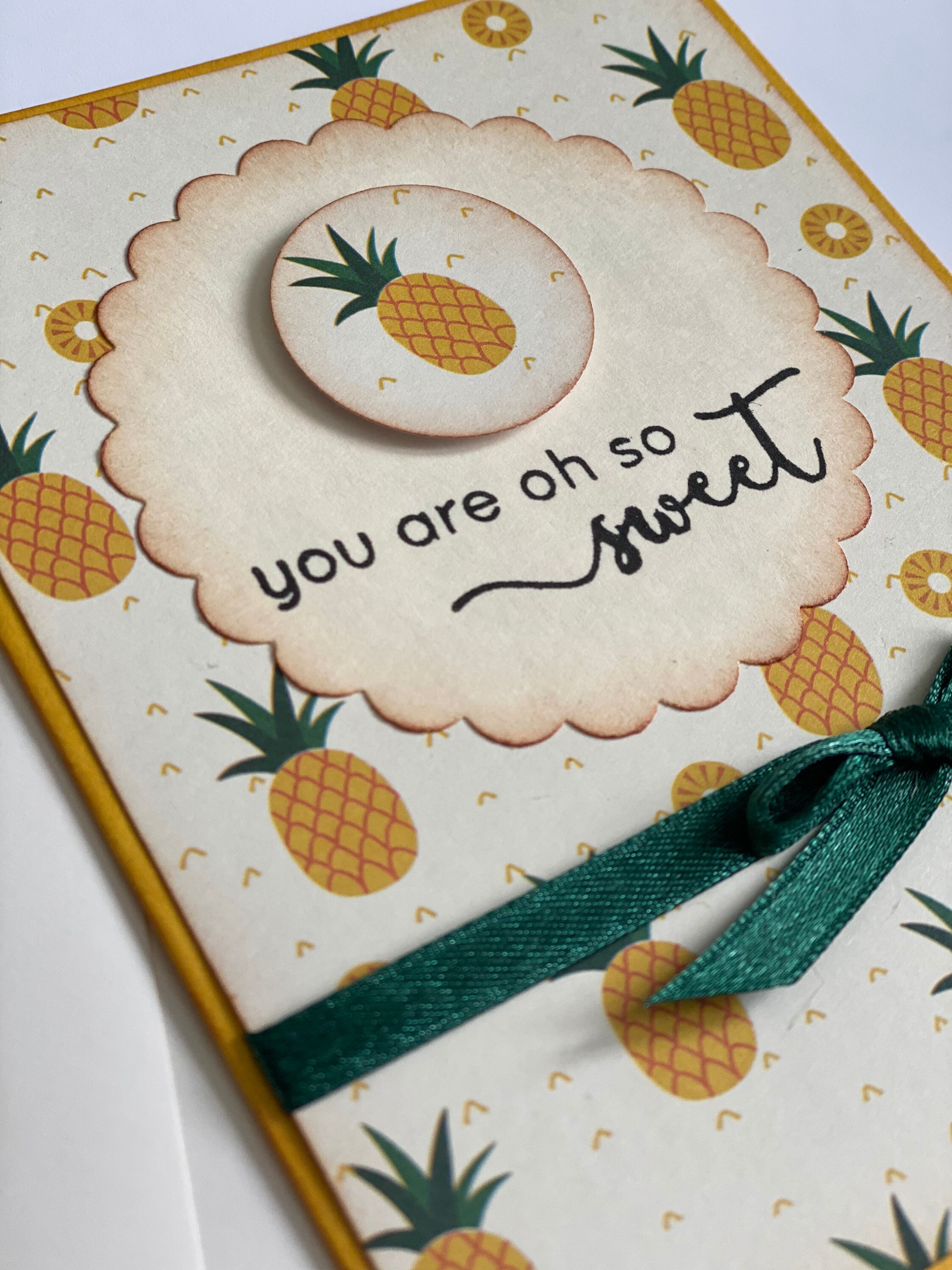Sie sind Oh so süße AnanasKarte Etsy