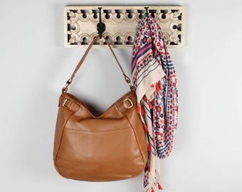 Leather Handbag Hobo Purse Tote, Tan
