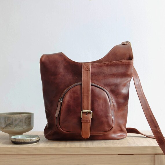Leather Crossbody Bag Leather Handbag Shoulder Bag Purse | Etsy