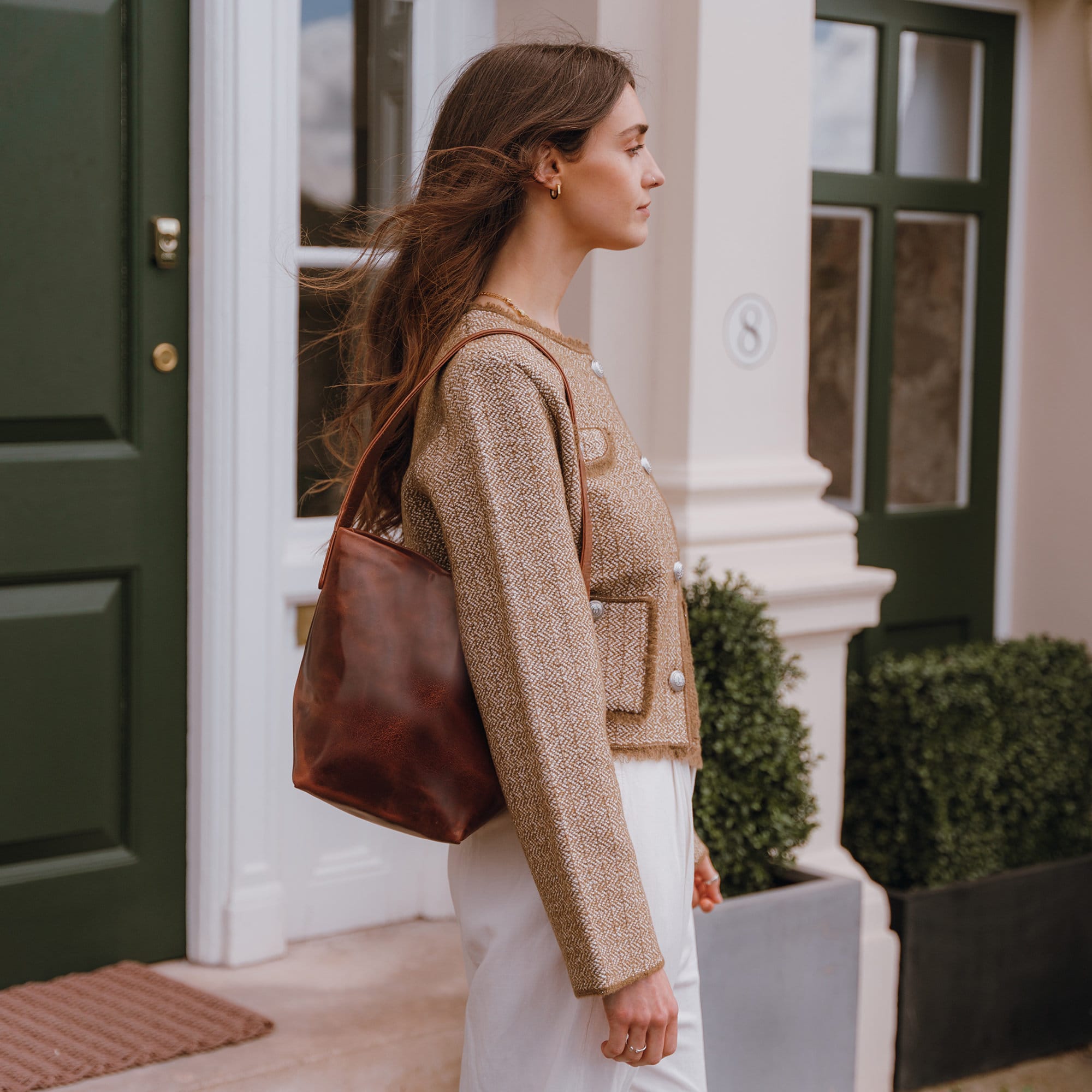 Leather ashwood bag - Etsy 日本
