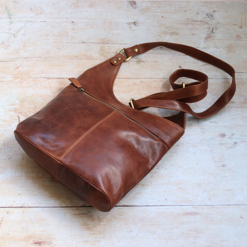Leather Crossbody Bag Leather Handbag Shoulder Bag Purse Etsy