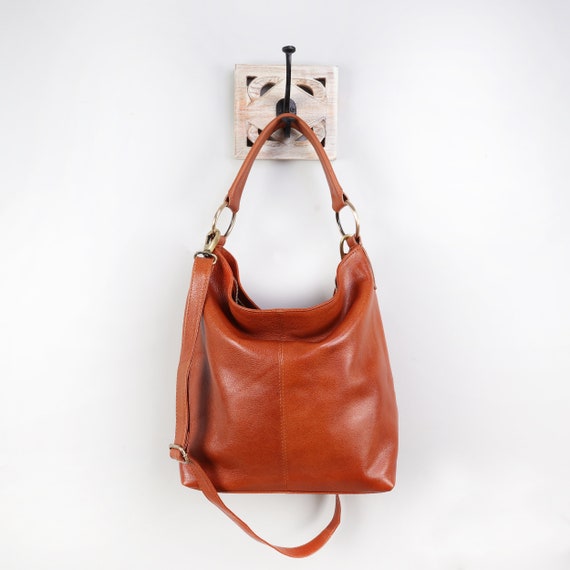 slouchy leather shoulder bag