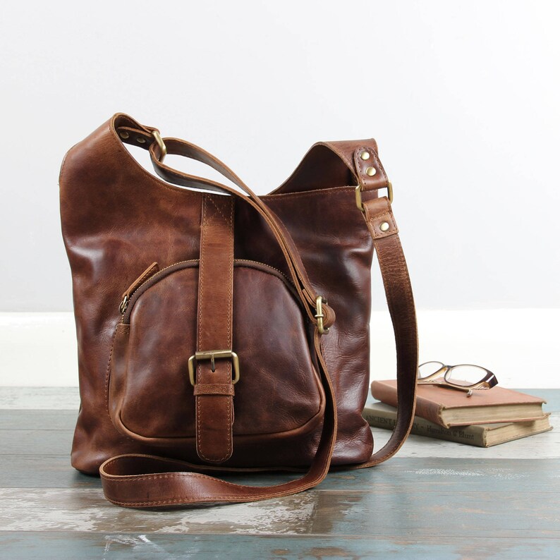 Leather Crossbody Bag Leather Handbag Shoulder Bag Purse Etsy