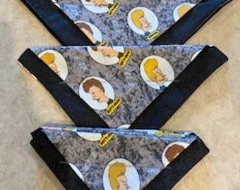 Dog Bandana / Beavis and Butthead / Large, Medium and Small