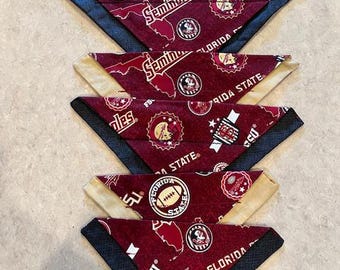 Dog Bandanas / Florida State University / Large, Medium, Small and X-Small