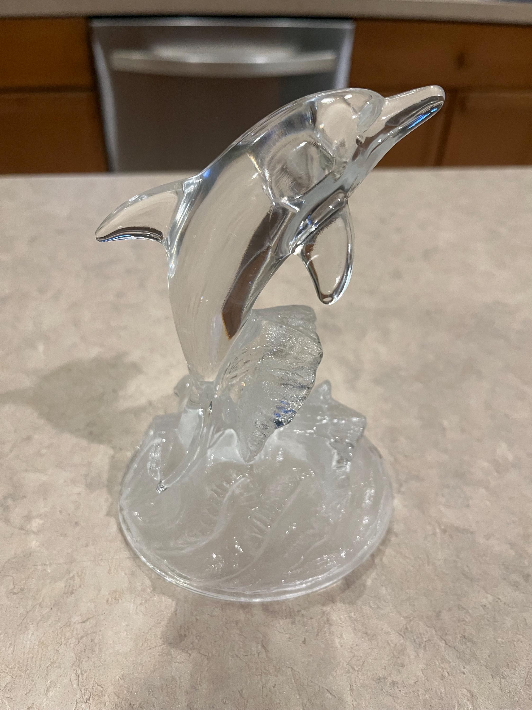 新品❣️美しい青CRYSTAL DARQUES DAUPHIN  新品❣️美しい青CRYSTAL DARQUES DAUPHIN 新品❣️美しい青CRYSTAL