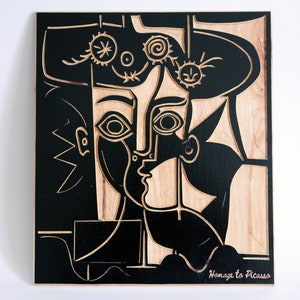 Picasso 3D Cutout, Picasso Wood Cut, Picasso Wall Art, Abstract Art, Laser Cut Wood Art, Picasso Gallery Wall Art, Cubism, Pablo Picasso
