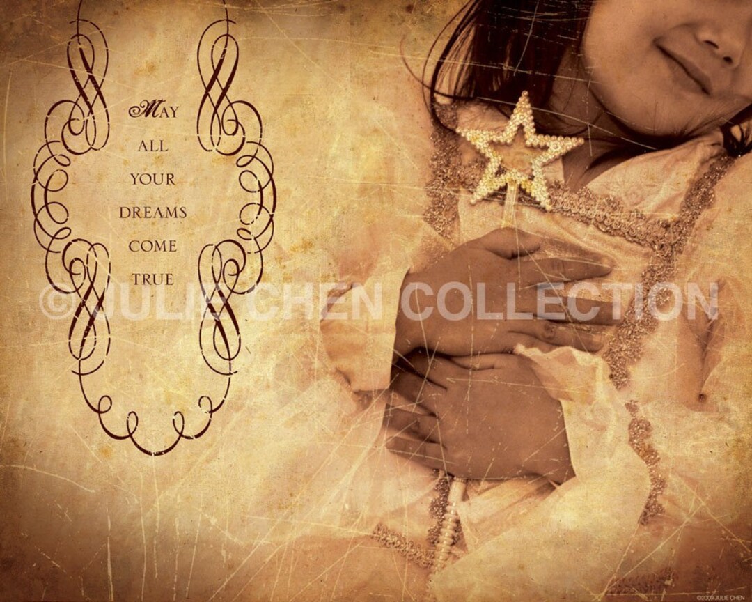 May All Your Dreams Come True Girl Room Decor Kids Room Etsy