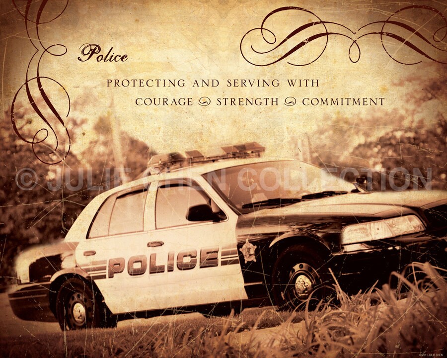 Police Gift Police Art Police Quote Police Home Decor | Etsy