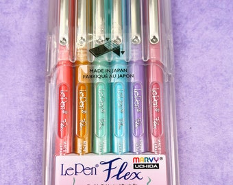 Rotuladores con punta de pincel Le Pen Pastels Flex