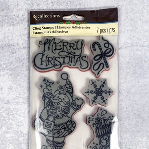 Recuerdos Cling Stamp Colección de Navidad 1