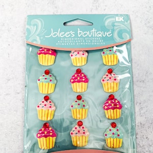Adesivos dimensionais Jolee's Boutique Cupcakes