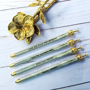 Gold Krone Southern Charm Sentiment Kugelschreiber