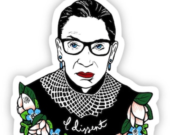 Ruth Bader Ginsburg "Disiento" Pegatina