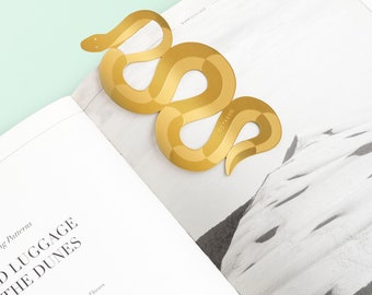 Serpenti Brass Bookmark