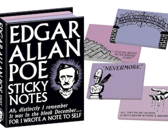 Notas adhesivas de Edgar Allan Poe