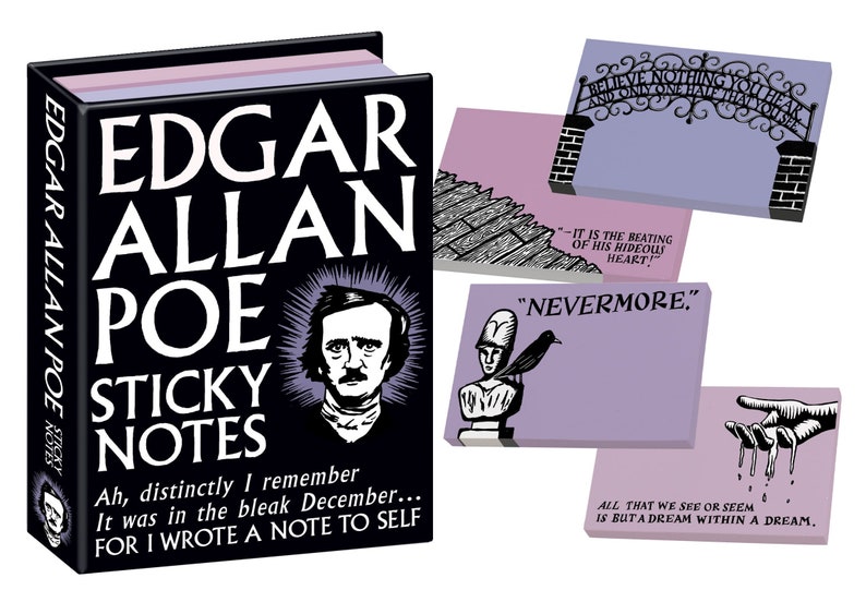 Edgar Allan Poe Sticky Notes image 1