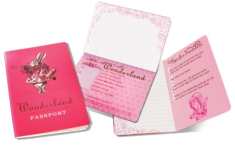 Wonderland Passport Notebook image 1