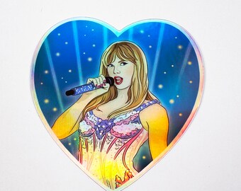 Pegatina holográfica de Taylor Swift