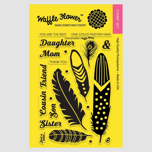 Feather Stamp Set Etsy