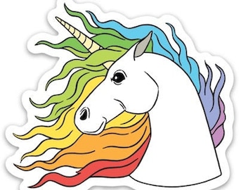 Magical Rainbow Unicorn Sticker