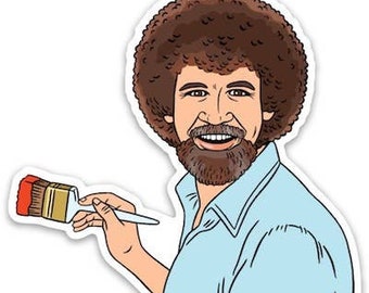 Bob Ross Pegatina