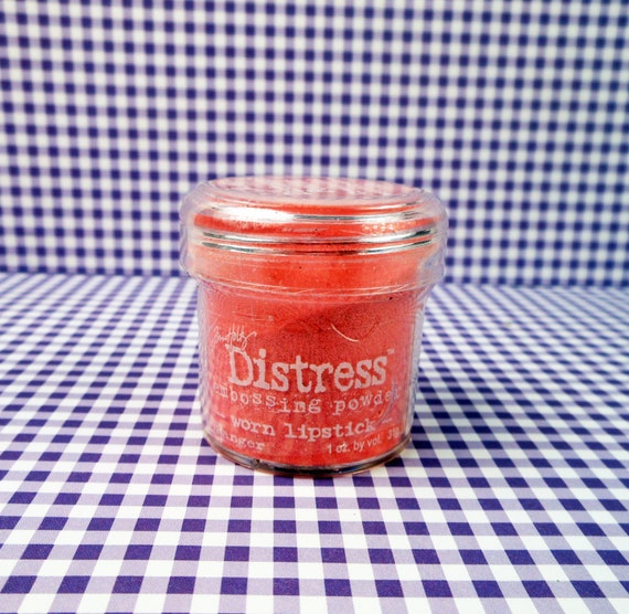 tim holtz distress embossing powder worn lipstick etsy