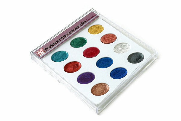 Japanese Kissho Gansai Solid Watercolor Paint 12 Colors made in