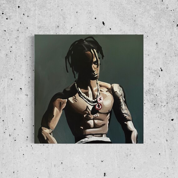 Travis Scott rodeo 20x20 Original Wall Art Painting Etsy