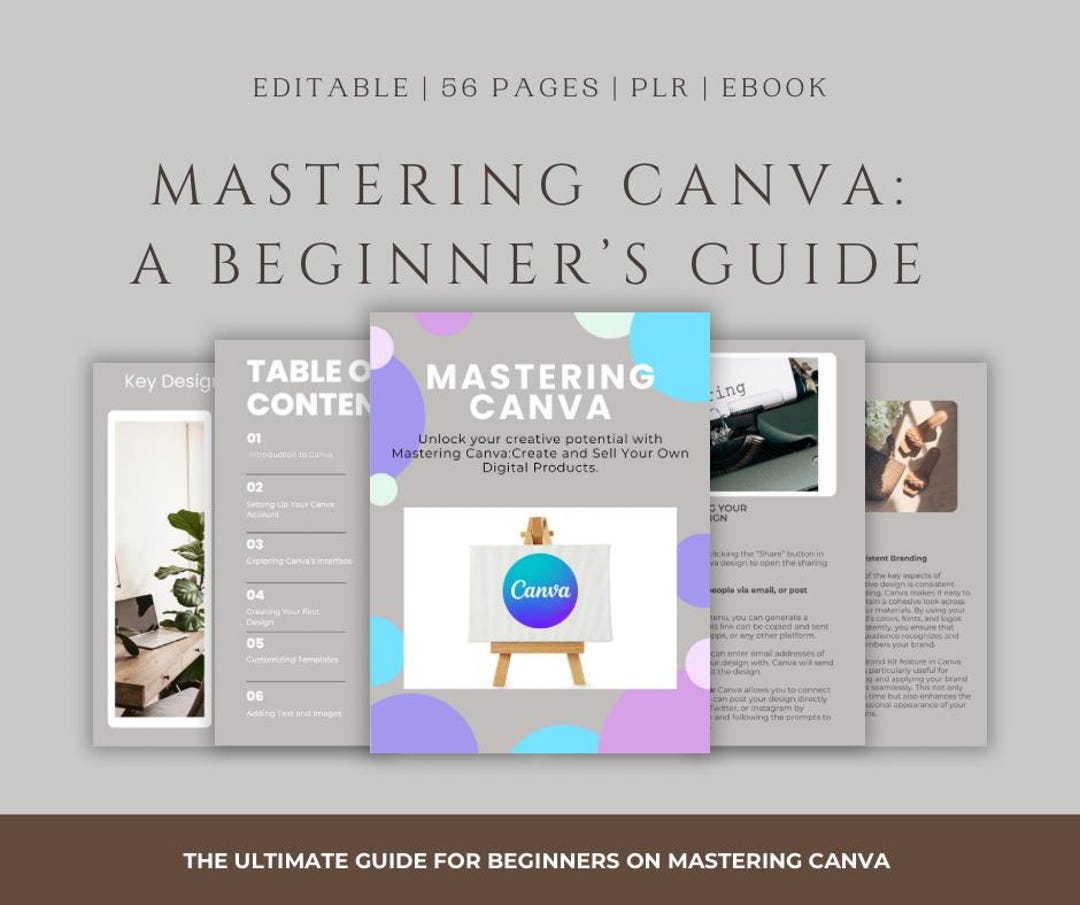 Mastering Canva: Create and Sell Your Own Digital Products. A Beginner ...
