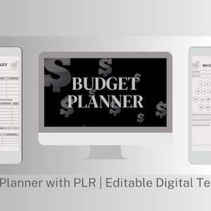 Budget Planner with PLR | Editable Digital Templates