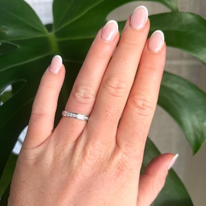 Cartier ring, wedding band ring, 18k white Gold, American band ring, Vintage Woman Band, Diamonds Ring, Woman Wedding Ring, band ring, Natural Diamonds, Birthday Gift Ring, Elegant Ring, Estate Ring, Gift For Her, Luxury French Ring, Proposal Ring
