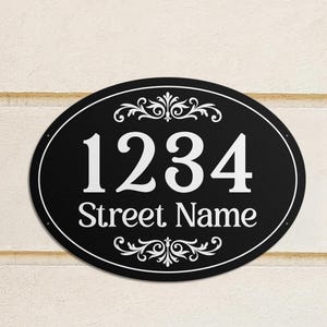 House Address Metal Sign, Custom Vintage Address Plaque, Personalized Street Name Wall Art, Outdoor Home Decor, Housewarming Gift Idea
