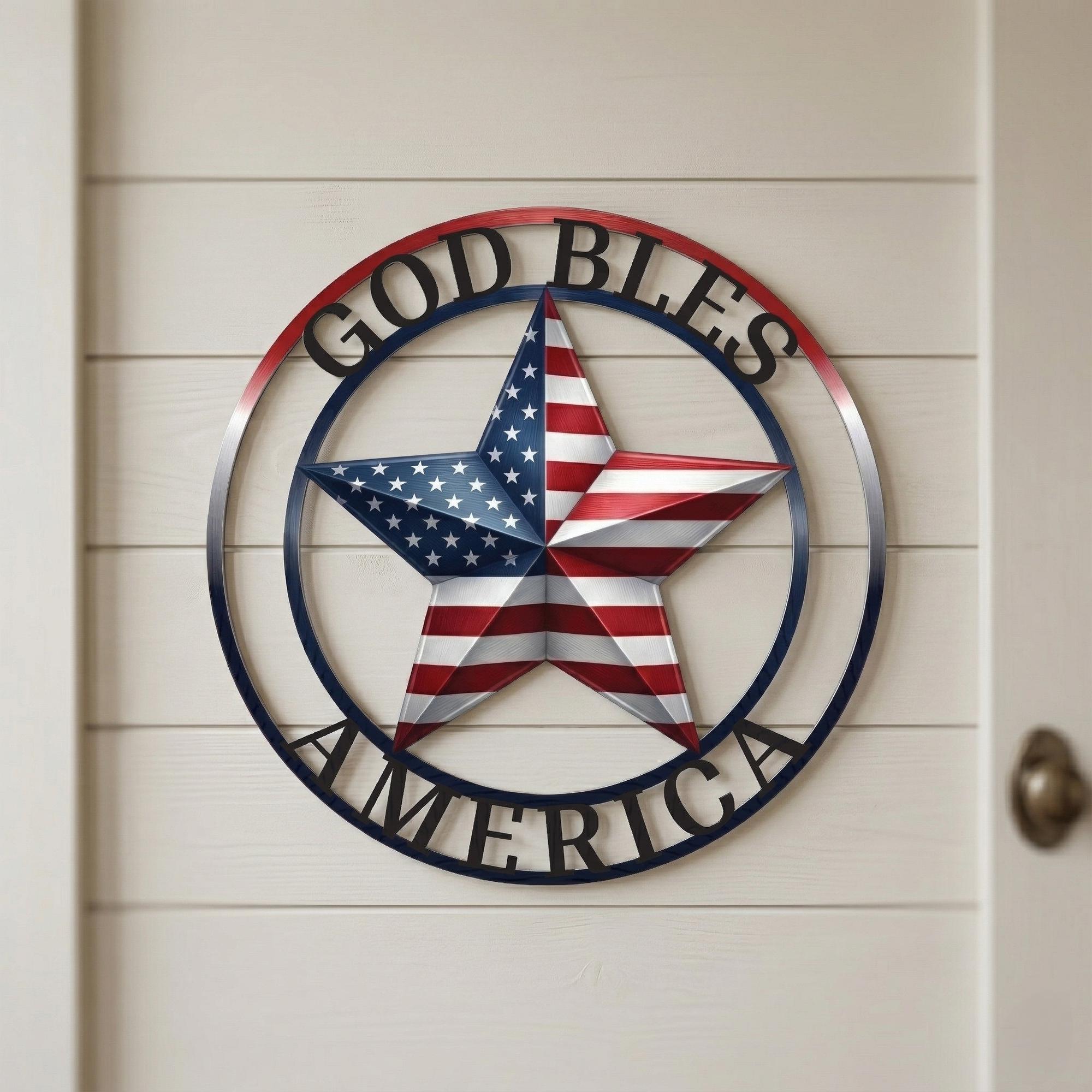 God Bless America Sign - Etsy