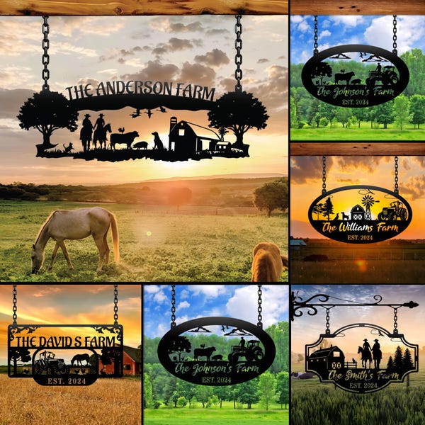 Modern Ranch Signs Custom Ranch Signs - Etsy