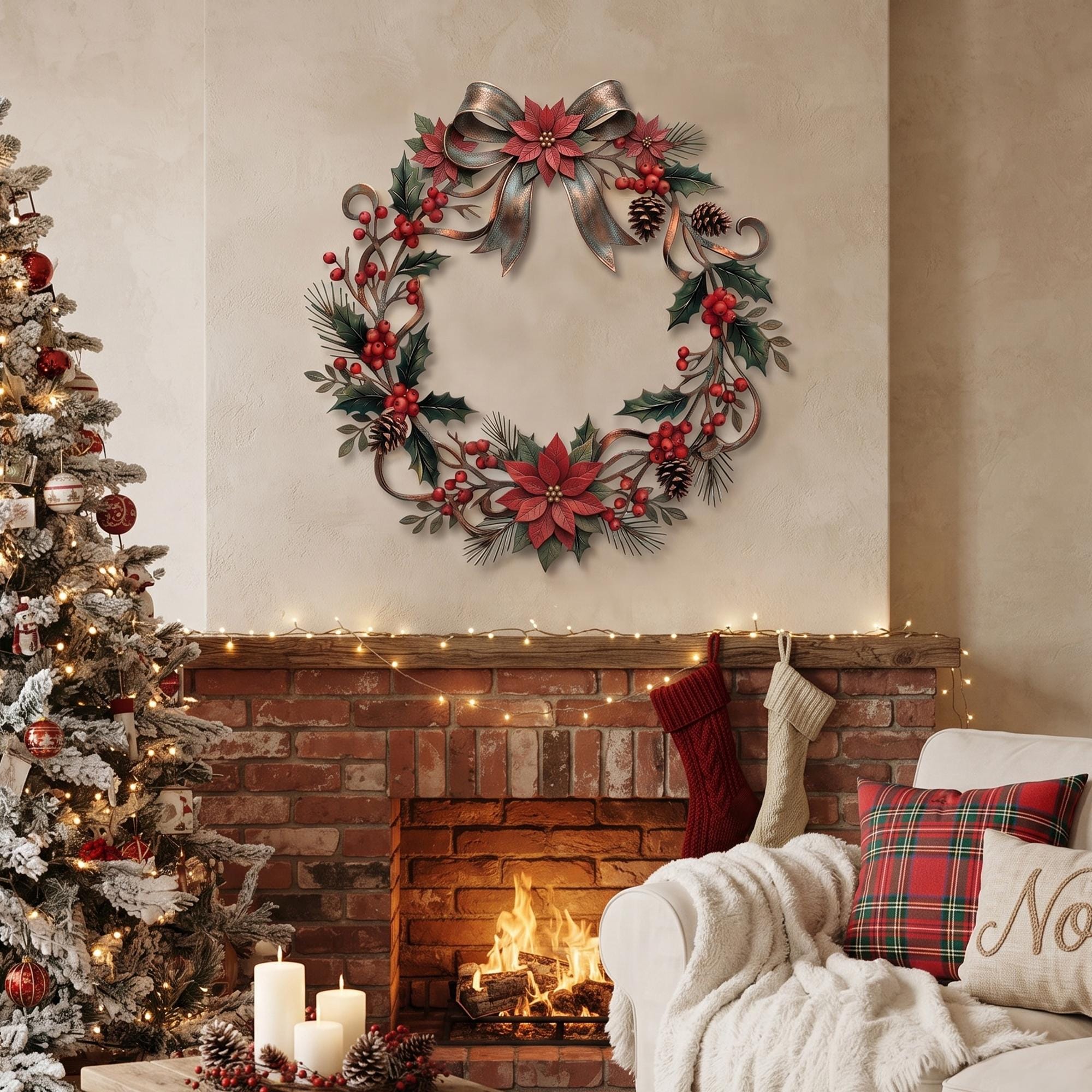 Weihnachtsdeko wand