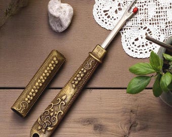Seam Ripper with Cover, Seam Ripper for Chatelaine, Seam Ripper Necklace, Vintage Style Sewing Lovers Gift, Quilting Gift, Sewing Supplies