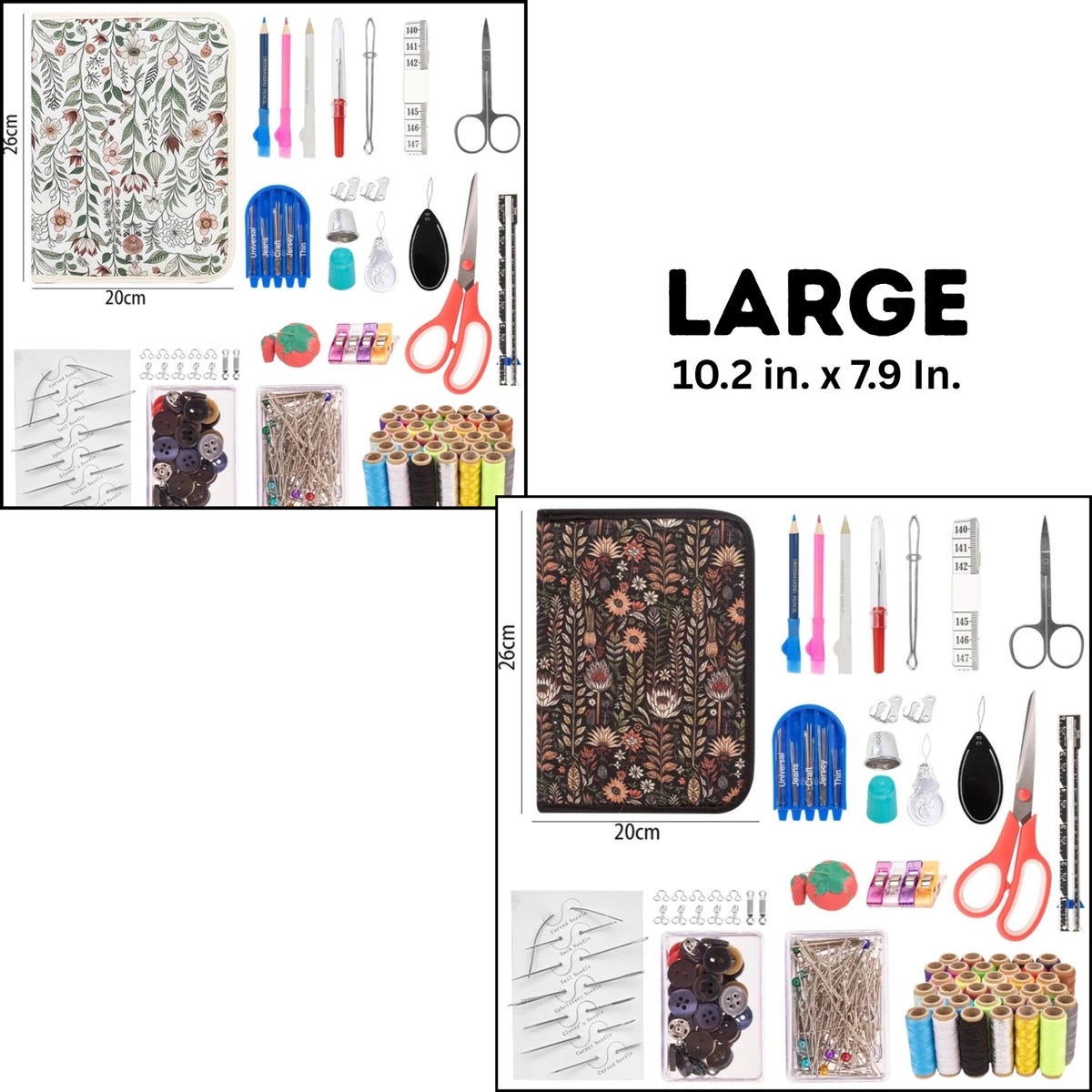 Complete Sewing Kit in Floral Case: Travel & Home Repair - Etsy