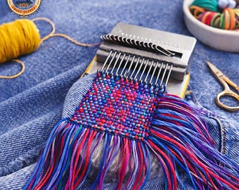 Speedweve Darning Loom: DIY Visible Mending Tool (10-42 Pins)