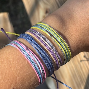 Personalized bracelets/Pura Vida style bracelet/Handmade bracelet/Macrame bracelet/Gift bracelet/Stackable bracelet