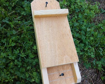 Handcrafted Cedar Bat House: Single Chamber, Mosquito Control