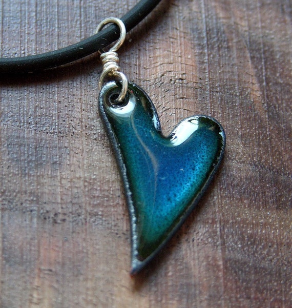 Heart Jewelry XOXO Heart Necklace Reversible Enamel Heart