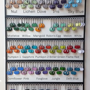 Blue Dangle Earrings, Copper Enamel Jewelry, Nickel Free Kidney Earwires, Delft Blue, Handmade Earrings image 2